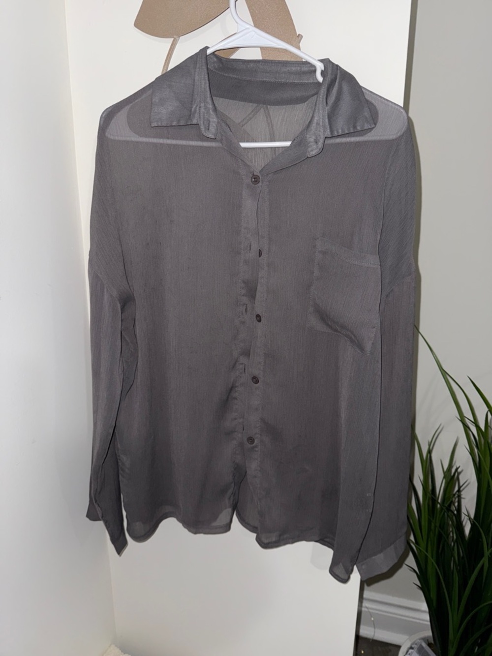 Sheer button up - Picture 4 of 5